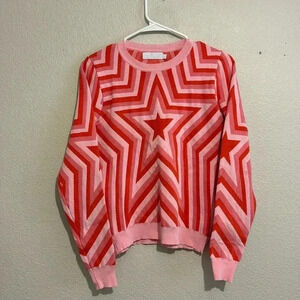 Muy Muy Fancy Collection Stars Crew Knit Sweater Valentine’s Galentine’s